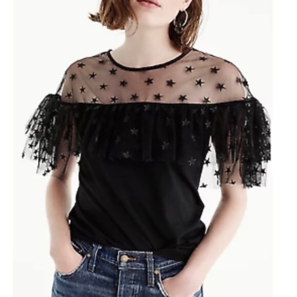 J. Crew Star Tulle T-Shirt Size XS